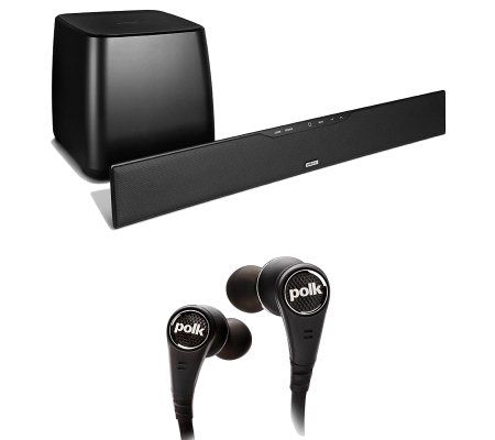 Polk SurroundBar Home Theater Sound Bar  Ultrafit 6000 Bundle - E268107