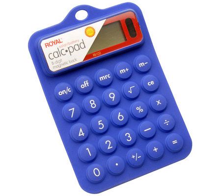 Royal RB102 Blue Flexible Rubber Calculator - E264008