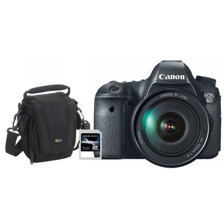 Canon EOS 6D 20.2MP Wi-Fi DSLR Camera w/ EF 24-105mm Lens - E267609