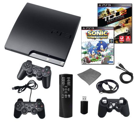 PS3 160GB Bundle- Extra Controller, Remote, Sonic, TDU 2 &More - E256910