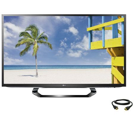 LG 55 1080p 3D LED 120Hz Smart HDTV, 6 Glasses,Bonus 6ft HDMI - E264216