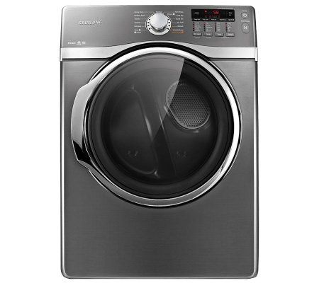 Samsung 7.4 cuf Super Capacity Electric Steam Front Load Dryer-Platinum - E223519