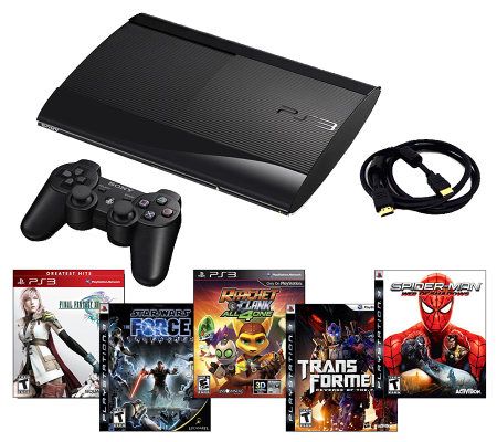 PlayStation 3 Slim 250GB Bundle with 5 Games and More - E267020