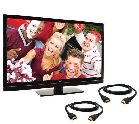 JVC 42 Full HD 1080p 120Hz LED-LCD HDTV w/ 2 HDMI Cables - E267621