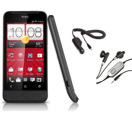 HTC ONE V w/Android 4.0, 1GB Processor & Accessories on Virgin Mobile - E223423