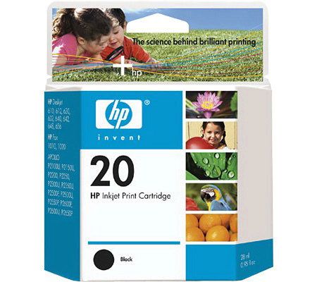 HP 20 Black Inkjet Print Cartridge - E176224