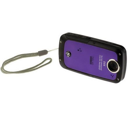 GE DVX High-Def 1080p H2O& Shockproof Camcorder with 2GB SD Card - E222425