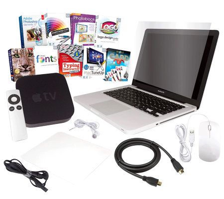 Apple 13.3 Macbook Pro 750GB, 8GB with Apple TV & Software - E266429