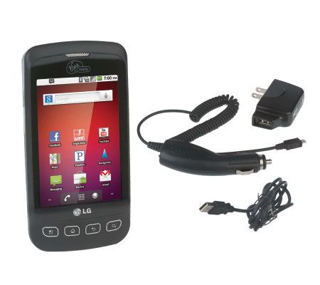LG Optimus V 3G Prepaid Smartphone w/ 3.2MP Camera onVirgin Mobile - E222331