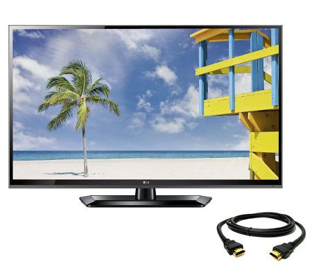 LG 60 120Hz 1080p LED WiFi Smart HDTV with Bonus HDMI Cable - E267932