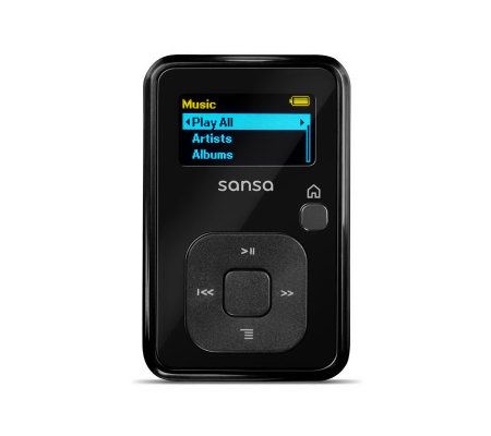 Sandisk Sansa Clip 8GB MP3 Playerw/FMTuner &1000 80s/90s Songs - E222334