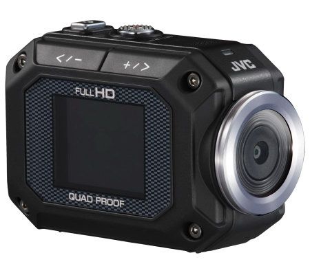 JVC ADIXXION Full HD Action Cam w/1.5 LCD, 8GB SD Card & Carrying Case - E223441