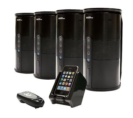 Audio Unlimited 900MHz Wireless Weatherproof 4-Speaker System - E259043