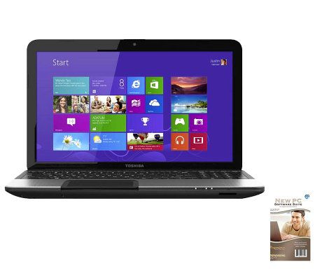 Toshiba 15.6 Windows 8 Laptop 6GB RAM 500GB &Software Suite - E265744