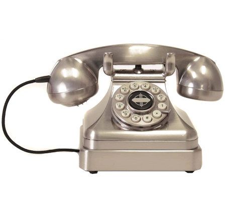 Crosley Kettle Classics Desk Phone - Brushed Chrome - E213947