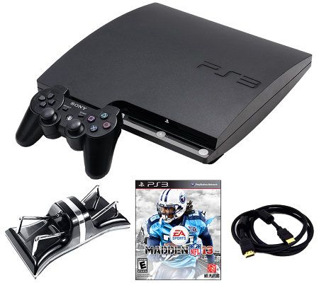 PS3 Slim 160GB Madden 13 Bundle w/ Charger andMore - E262049