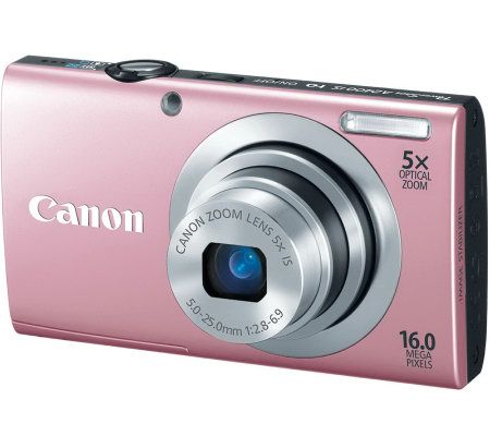 Canon PS A2400IS 16MP, 5x Optical Zoom Dig Camw USB Cable - E258251