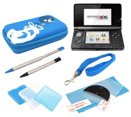 Nintendo 3DS Starter Bundle with AC Adapter,Stylus, & More - E256552