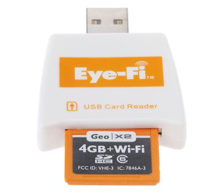 Eye-Fi Geo X2 4 GB Wireless Memory Card Deluxe with PhotoBook - E168353