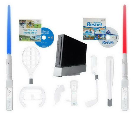 Nintendo Wii Sports and Sports Resorts Bundle with Accessories - E223655