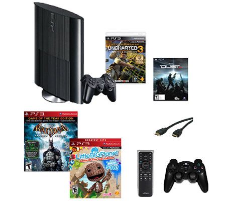 PS3 250GB Uncharted System with Batman & Others - E266756