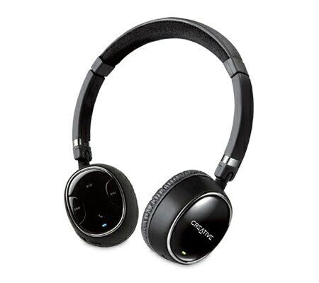 Creative Labs On-Ear Wireless Headphones w/ Mic, Bluetooth - E267958