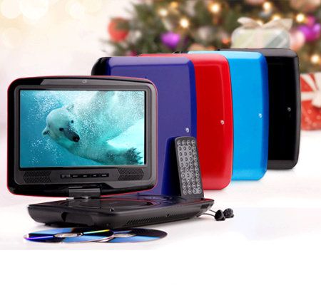 GPX 9 LCD Portable DVD Player with Swivel Screen, & 7-pc. Access.