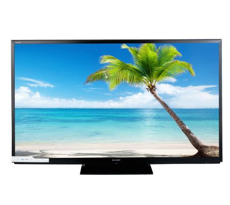 Sharp AQUOS 70 Diag. 1080p LED/LCD 120Hz 3D HDTV w/ Internet Apps - E223264
