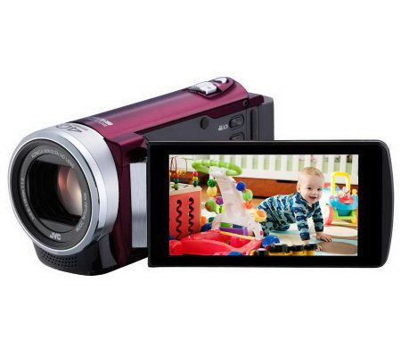 JVC Everio 1080p Full HD 40X OpticalZoom Camcorder w/Acc & Extra Battery - E223465