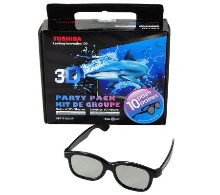 Toshiba Party Pack 3D Glasses - E254565