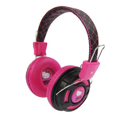 Hello Kitty Over-the-Ear Foldable Stereo Headphones - E267465