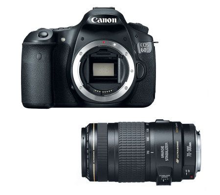 Canon EOS 60D 18MP DSLR Camera, Telephoto LensKit - E255069