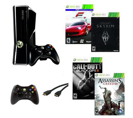 Xbox 360 Bundle - Call of Duty Black Ops 2, Assassins Creed - E264869