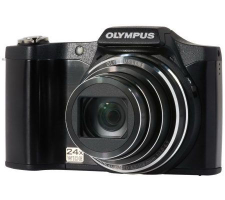Olympus 14MP 24x Long Zoom Digital Camera w/ Accessories - E223172