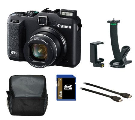 Canon 12.1MP, 5X Optical Zoom Digital Camera with Accessories - E268478