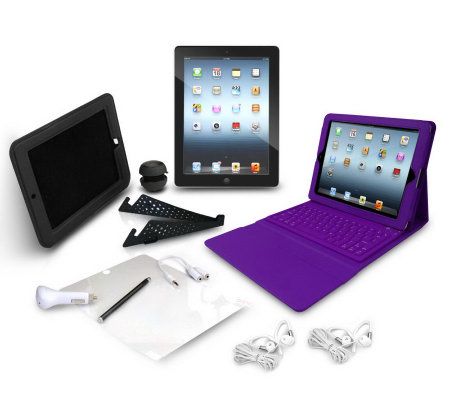 Apple iPad 3rd Gen. 32GB 4G Capable with Retina Display & Keyboard Case - E223079