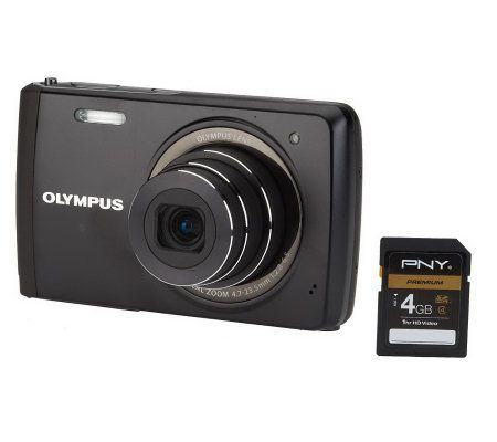 Olympus VH-410 16MP 5x Zoom Digital Camera w/  4GB SD Card - E223280