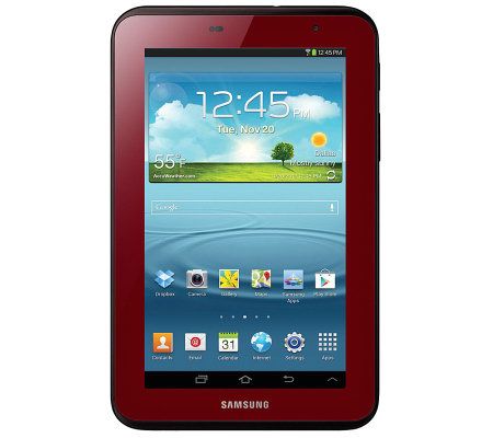 Samsung 7 Garnet Red Galaxy Tab 2 8GB Tablet w/ Tech Support - E224180