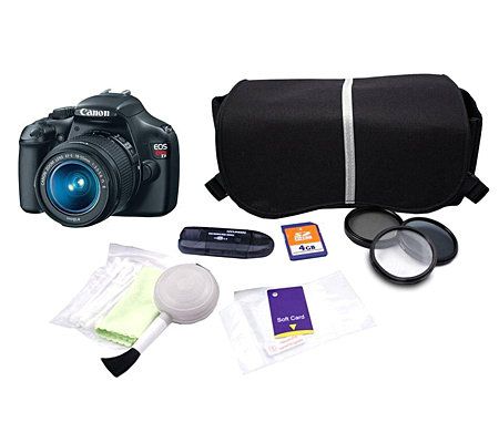 Canon Rebel T3 12.2MP, 18-55mm Lens SLR Bundlew/Accessories - E256381