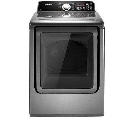 Samsung 7.3 Cu. Ft. Electric Top Loading Dryer-Platinum - E262582