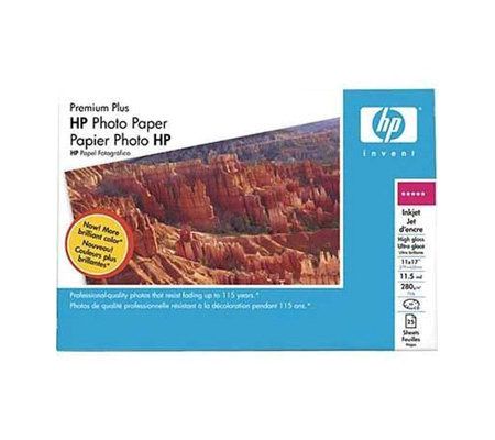 HP Premium Plus High-Gloss Photo Paper 11 x 17-25 Sheets - E197584