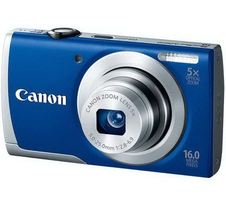Canon PowerShot A2600 16MP, 5X Zoom Digital Camera Kit - E268985