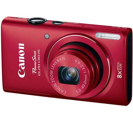 Canon PowerShot ELPH 130 16MP, 8X Zoom DigitalCamera Kit - E268987