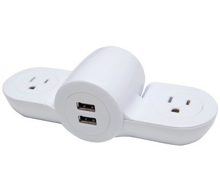 Quirky Pivot Power Mini Wall Adapter with SurgeProtection - E222788