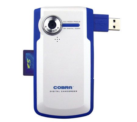 Cobra Digital Hand Held Digital Camcorder withWaterproof Case - E245494