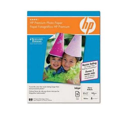 HP Premium Glossy Photo Paper 8-1/2x11 - 15 Seets - E197498