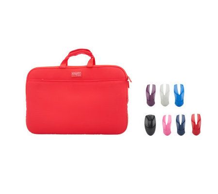 SlipIt! 17 Laptop Case & ClickIt! Switch Lid Wireless Mouse - E223699