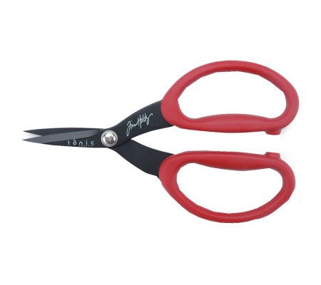 Tim Holtz Kushgrip Non Stick Micro Scissors, Serrated - F188916