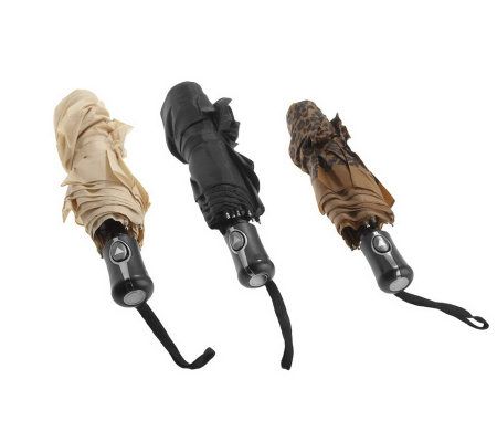 Hummingbird Set of 3 Umbrellas w/Automatic Open - F09419