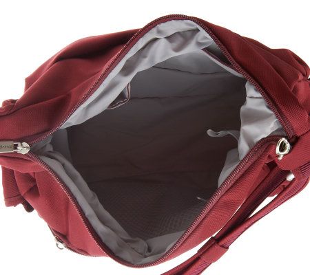 Travelon Anti-Theft Nylon East/West Hobo with Adj. Strap